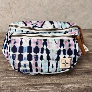 Sun + Stone Fanny Pack Belt Bum Bag Tie Dye Blue Adult Unisex Men Pouch